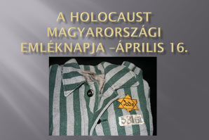 Holocaust Emléknap (ppt)